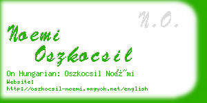noemi oszkocsil business card
